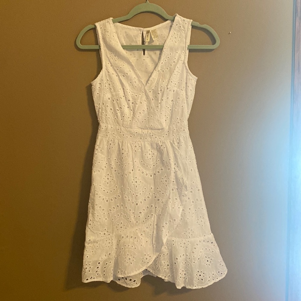 Japna White Eyelet Dress Size Small